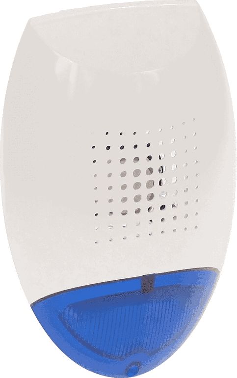 Satel Sygnalizator zewnętrzny akustyczno-optyczny niebieski przetwornik PIEZO SP-500 BL