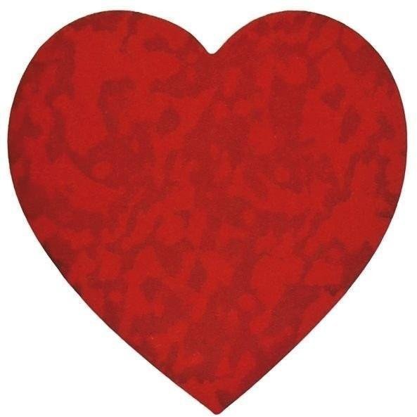 Naklejki papierowe na taśmie Serce 500szt