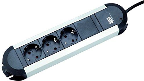 Listwa zasilająca Bachmann Bachmann PRIMO 331.000 - black / silver - 3 port