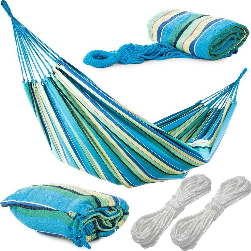 Verk HAMAK DWUOSOBOWY OGRODOWY XXL DUŻY 200kg 200x150