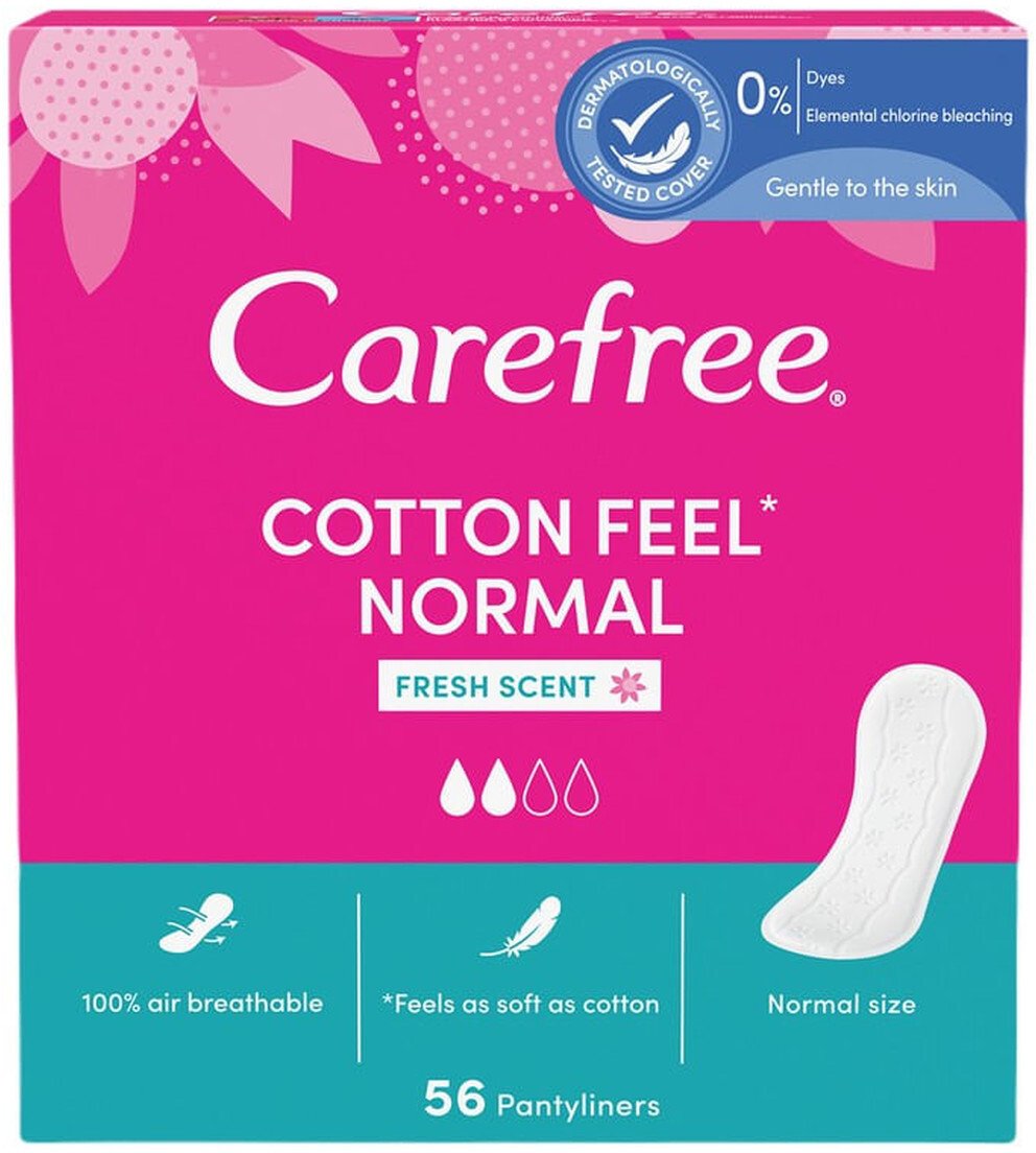 Carefree Cotton Fresh Wkładki higieniczne 56 szt