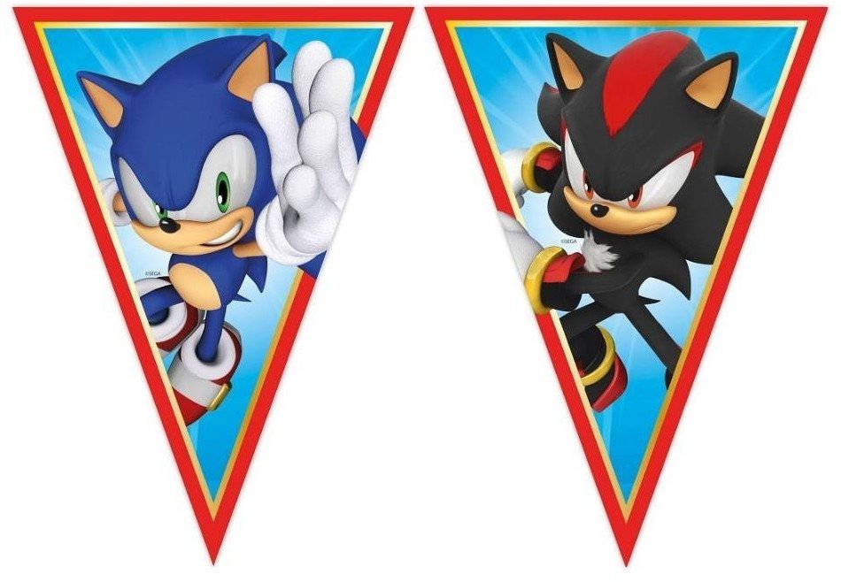 Sonic vimpelguirlande