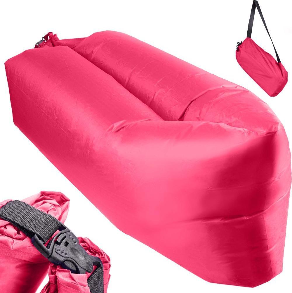 DWM LAZY BAG SOFA ŁÓŻKO LEŻAK NA POWIETRZE RÓŻOWY 230X70CM