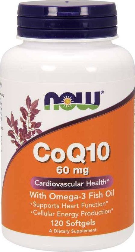 NOW Foods NOW Foods CO Q10 60mg Omega3 120 kaps. - NOW/473
