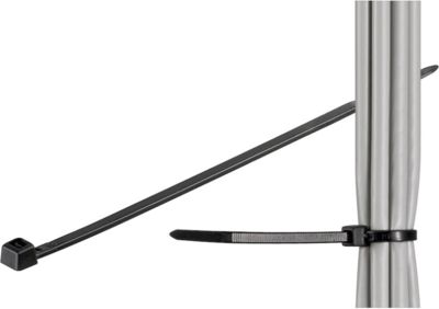 Organizer MicroConnect Opaska zaciskowa Czarny 100 sztuk (CABLETIE4)