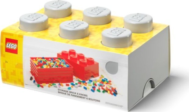 LEGO LEGO Classic 40000804 Pojemnik klocek LEGO Brick 6 - Szary