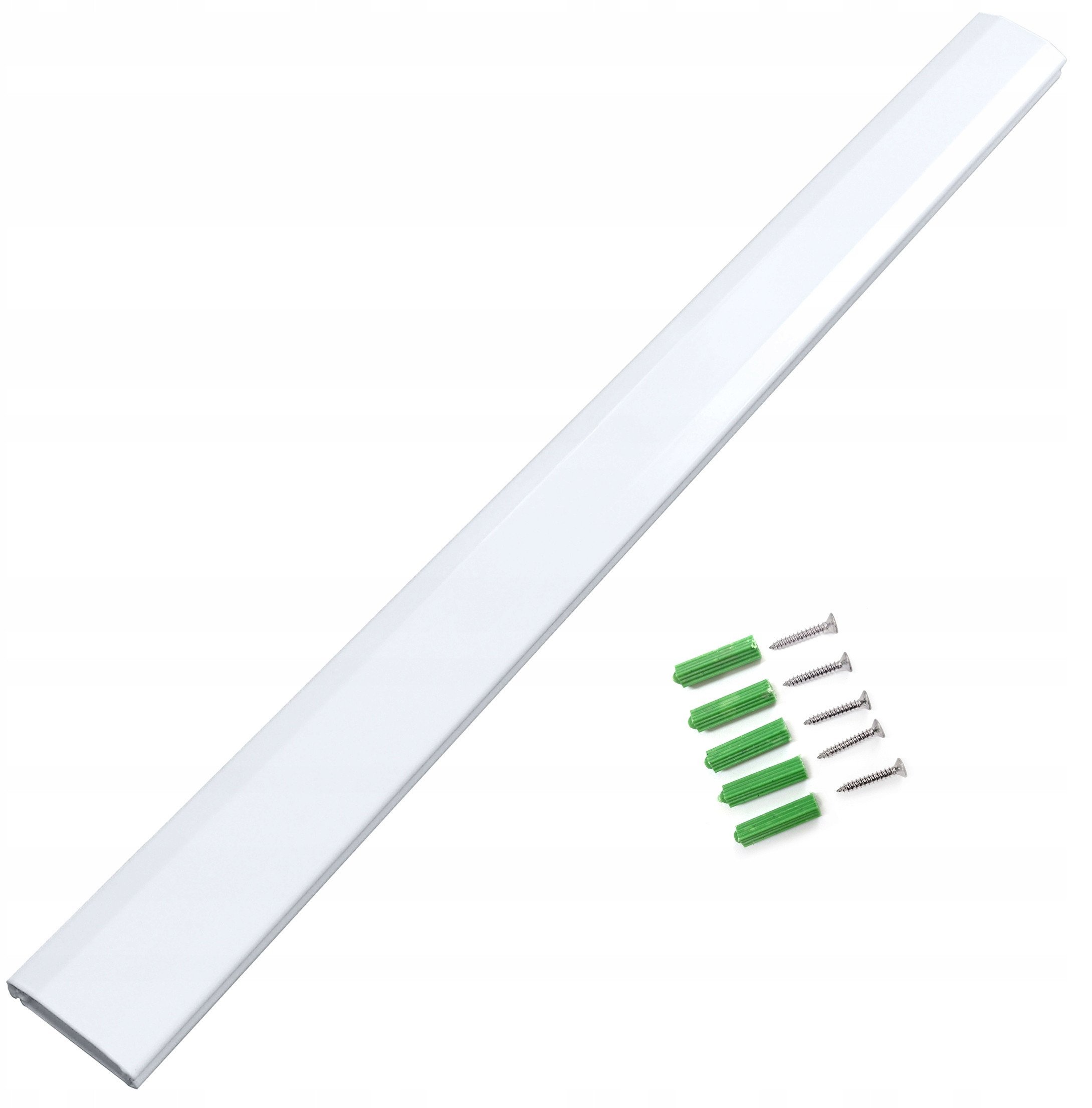 Mask110-W - aluminiowa maskownica kabli z systemem click-lock dł. 110 cm