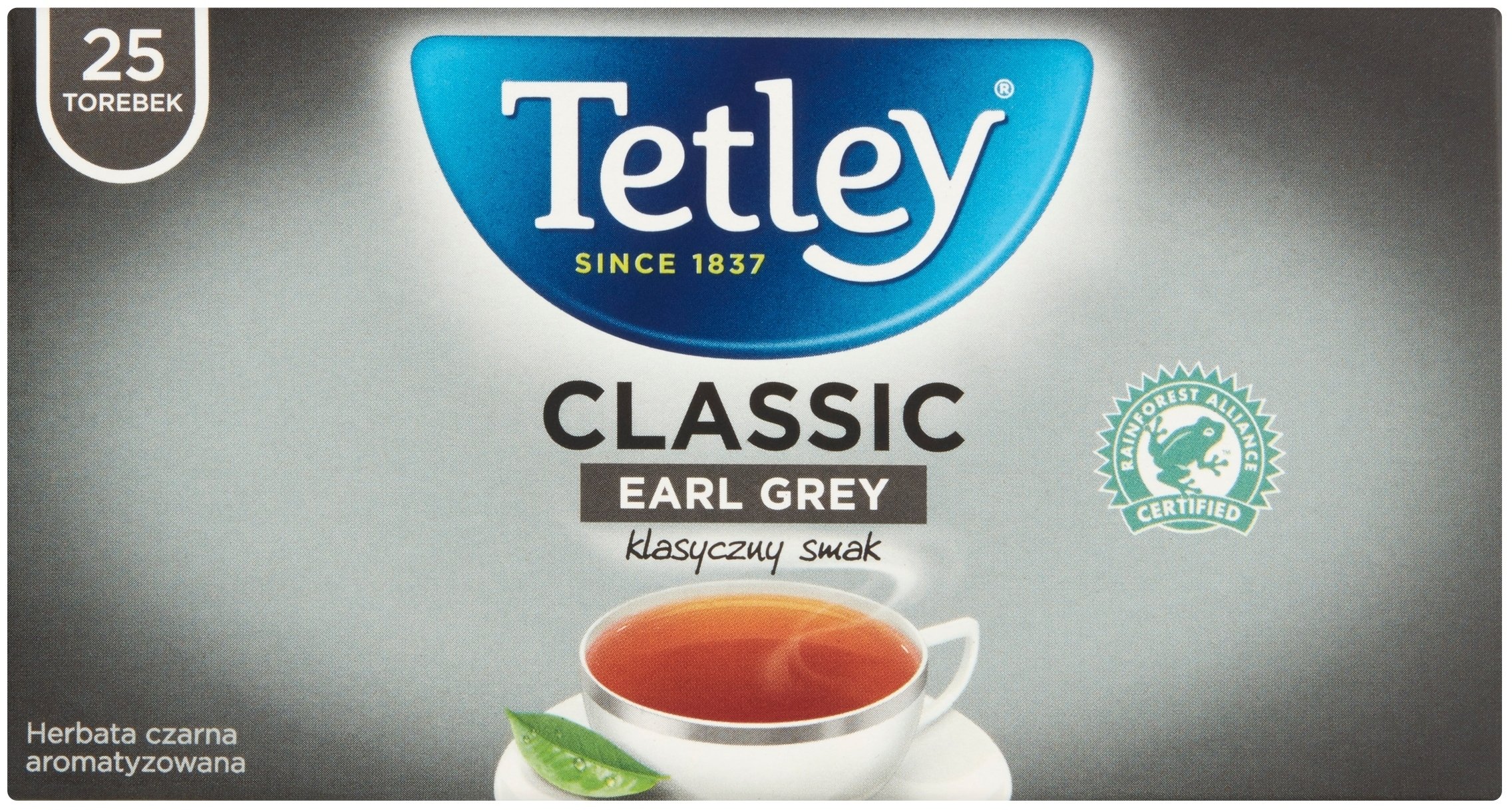 Herbata TETLEY Classic Earl Grey, 25 torebek