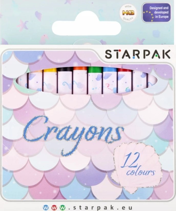 Starpak KREDKI WOSK 12KOL MERMAID STK 12/144