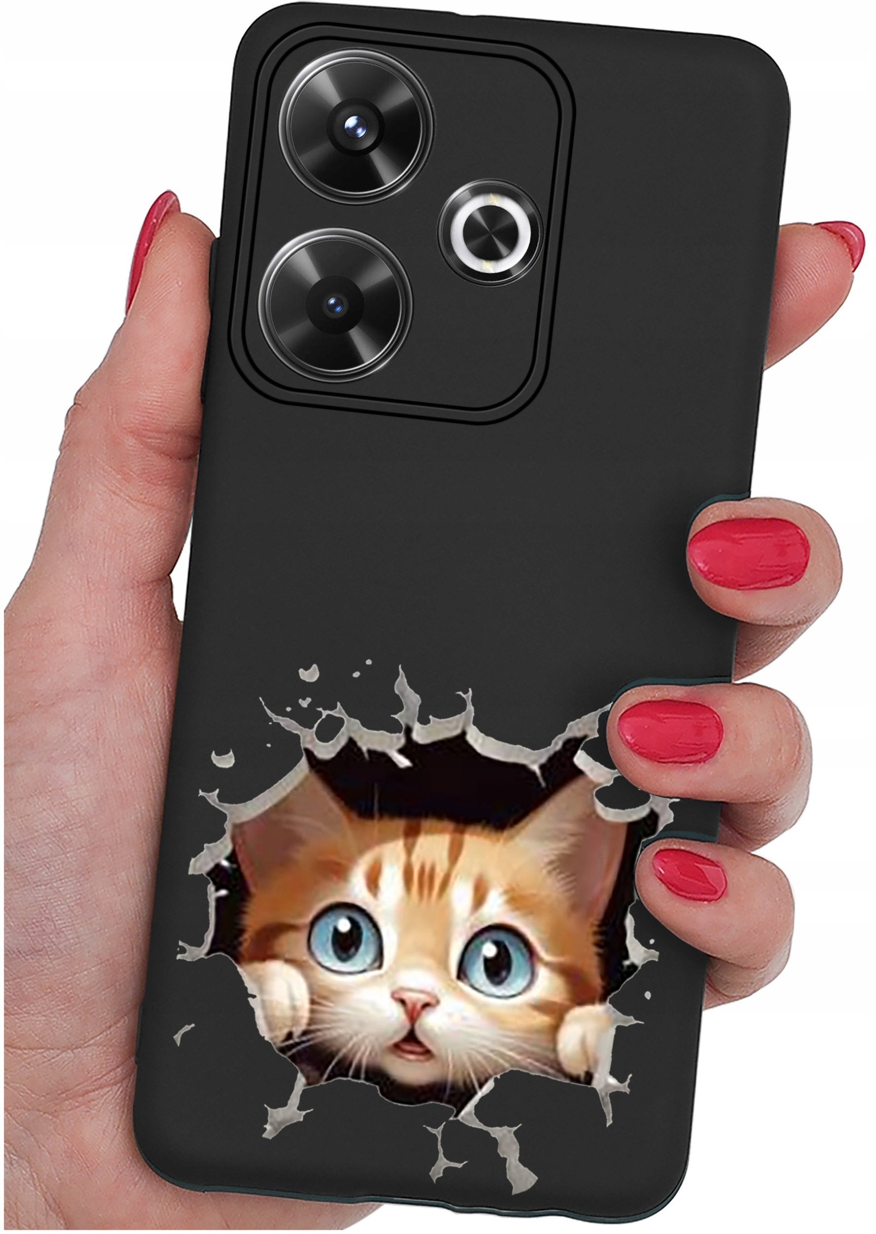 Etui do Xiaomi Redmi 13 4G WZORY |SILIKONOWE MATT CASE + SZKŁO 9H