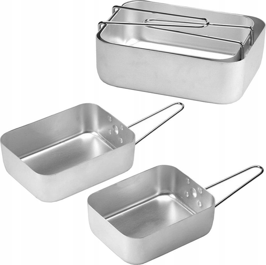 KOMPLET PATELNI NACZYŃ TURYSTYCZNYCH 2-ELE BRUNBESTE BB-2421