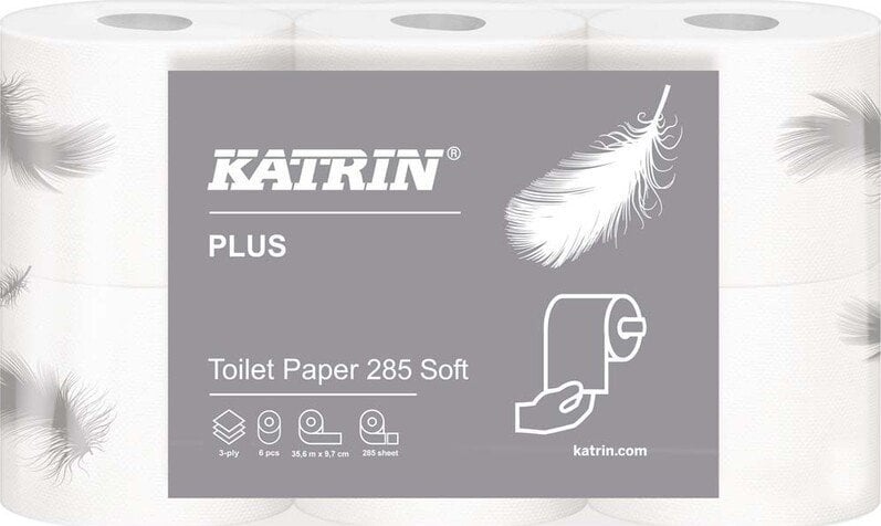 Katrin Toiletpapir katrin plus soft 285, pakke a 42 ruller