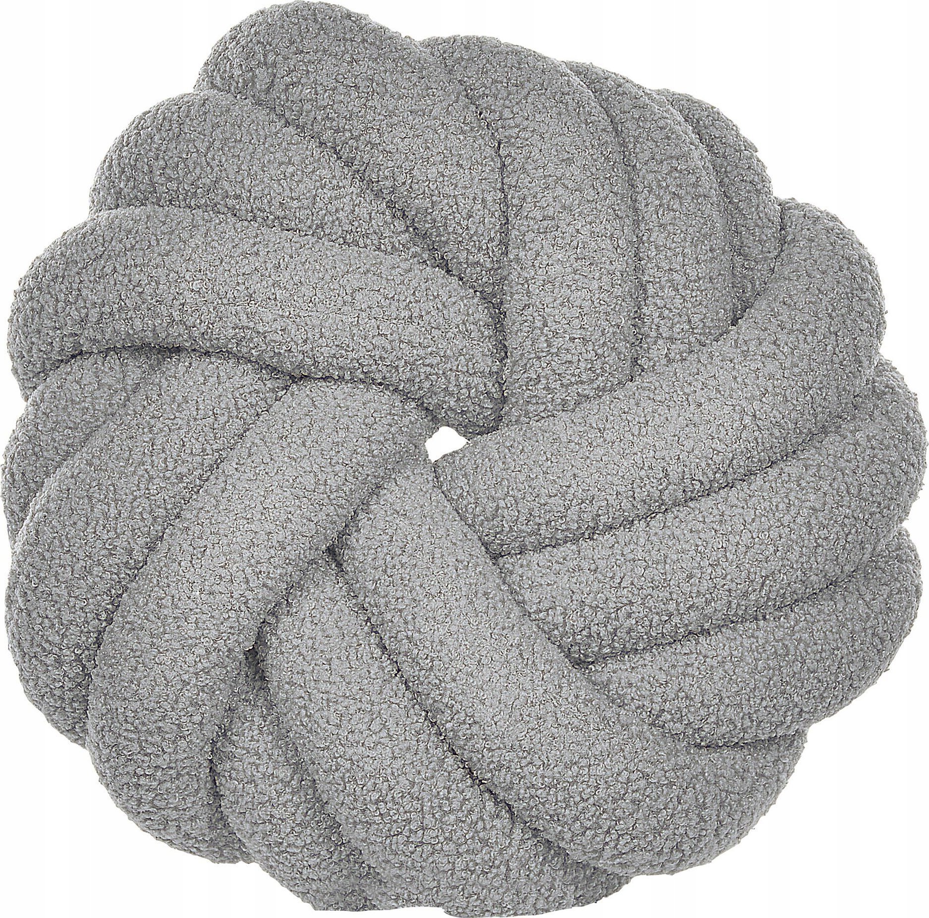 Beliani Poduszka dekoracyjna Boucle Szary AKOLA