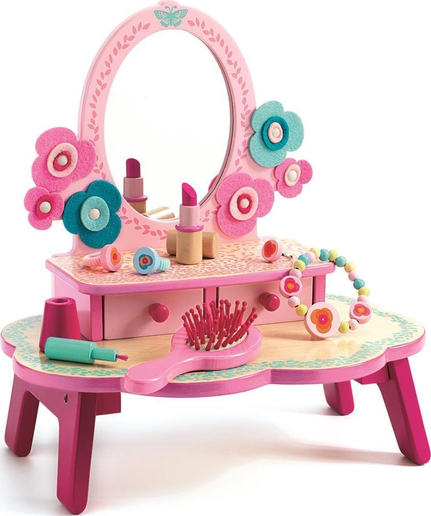 Djeco Djeco Drewniana toaletka z akcesoriami