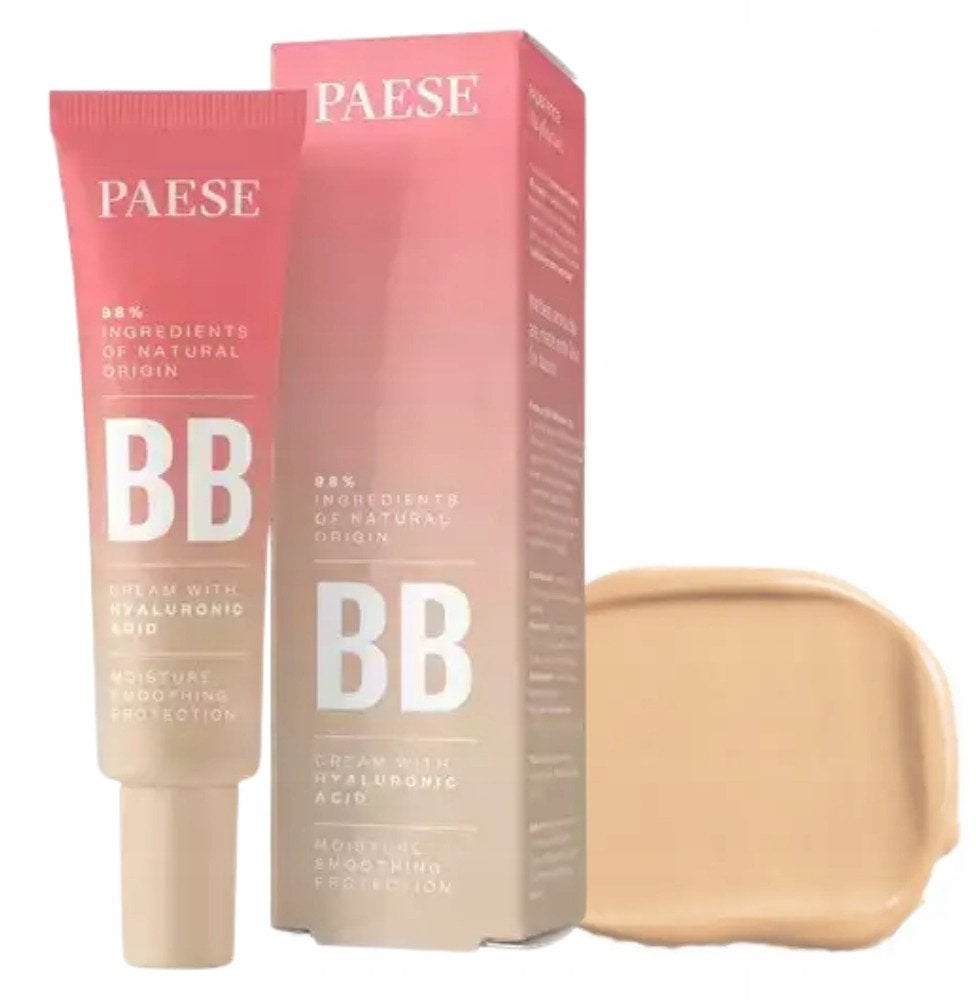 PAESE_BB Cream With Hyaluronic Acid naturalny krem koloryzujący BB z kwasem hialuronowym 2,5 Nude 30ml