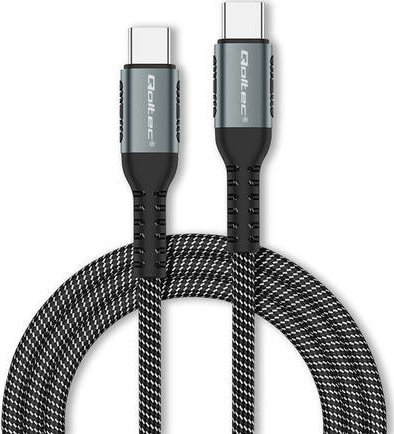 Kabel USB Qoltec USB-C - USB-C 1.5 m Czarny