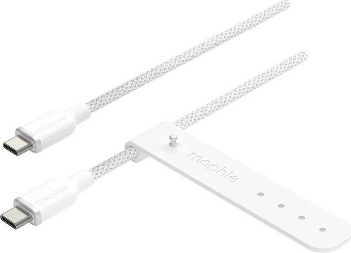 Kabel USB Mophie USB-C - USB-C 3 m Biały (409912830)