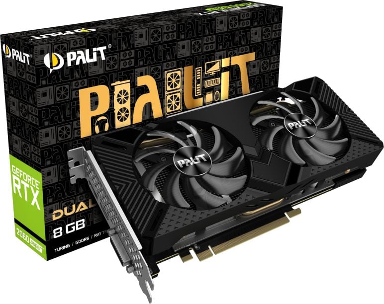 Karta graficzna Palit GeForce RTX 2060 SUPER Dual 8GB GDDR6 (NE6206S018P2-1160A)