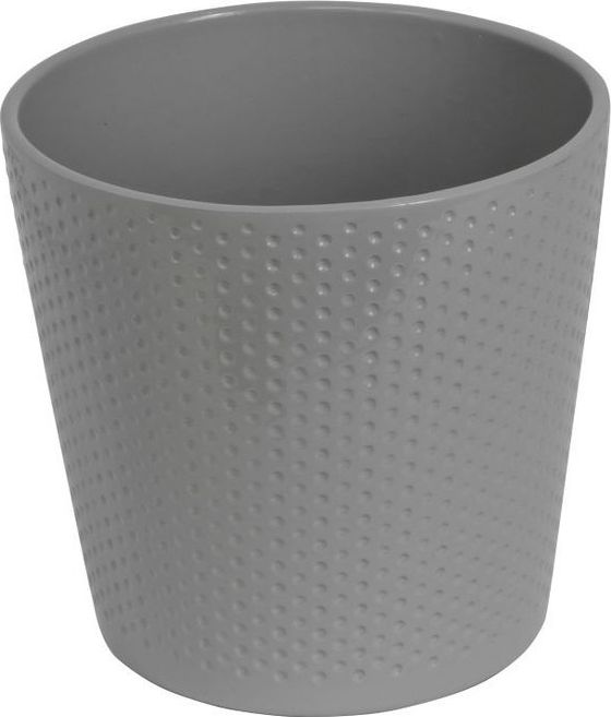 Tajemniczy ogród Osłonka doniczka ceramiczna LAURA jasna szara