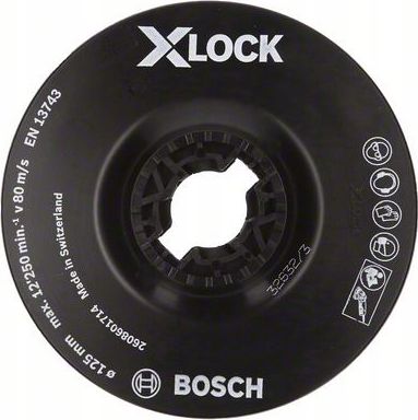 Bosch dysk X-lock do fibry, talerz oporowy miękki 125mm (2608601714)