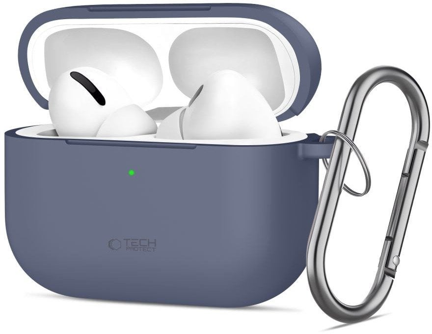 Etui Tech-Protect Silicone Hook do Apple AirPods Pro 3 Baby Blue