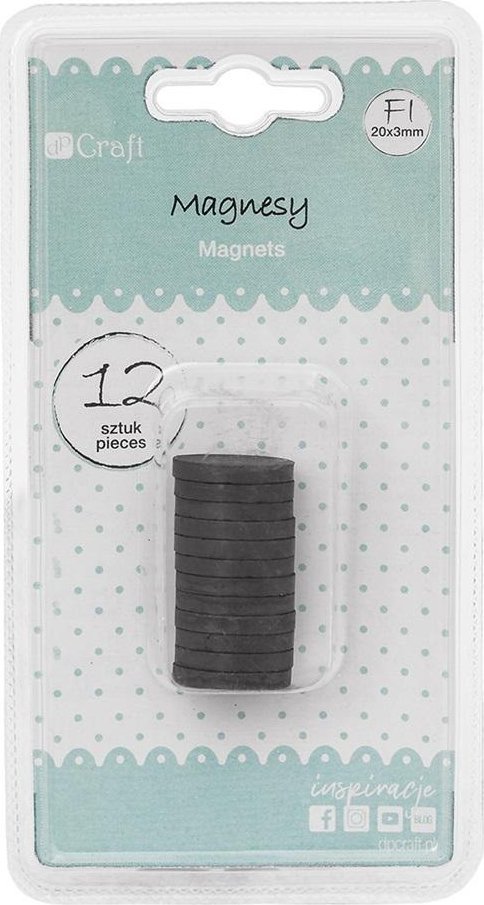 BREWIS Magnesy 20x3mm 12szt