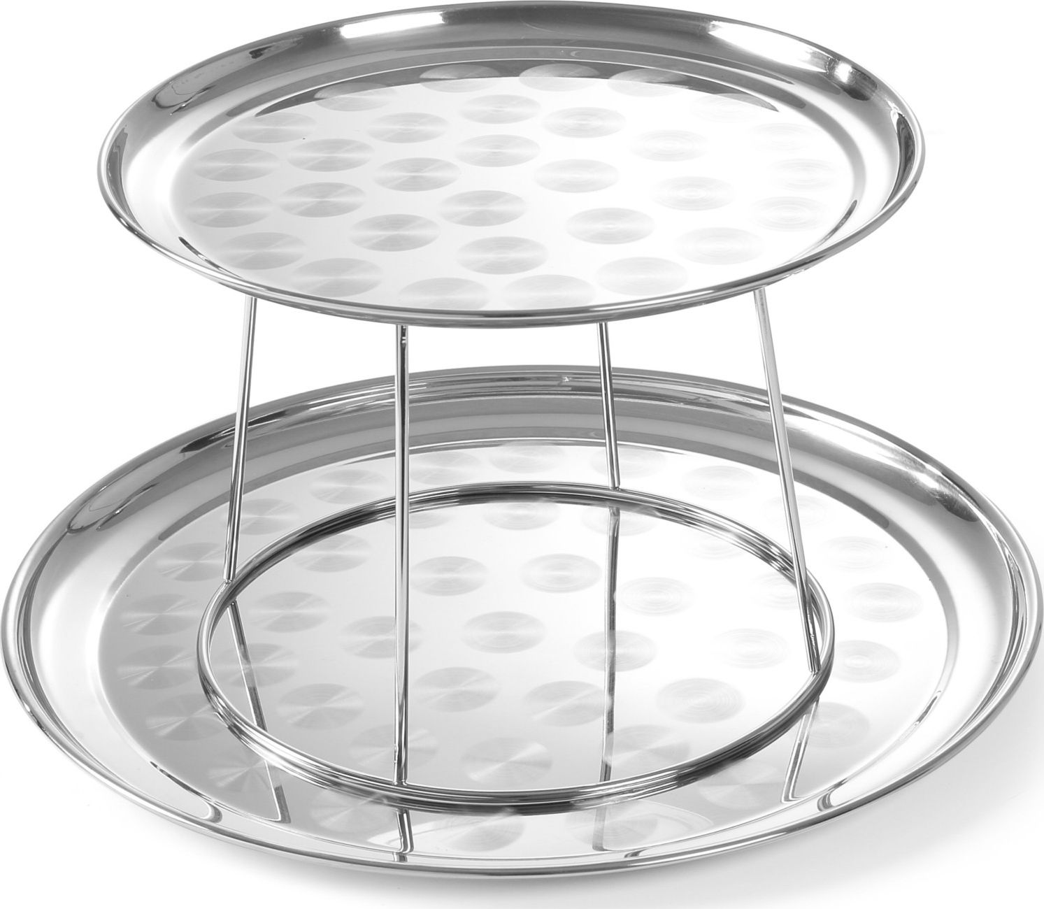 Hendi Patery półmiski ekspozycyjne stalowe z podstawą do owoców morza - Hendi 480519 Patery półmiski ekspozycyjne stalowe z podstawą do owoców morza -