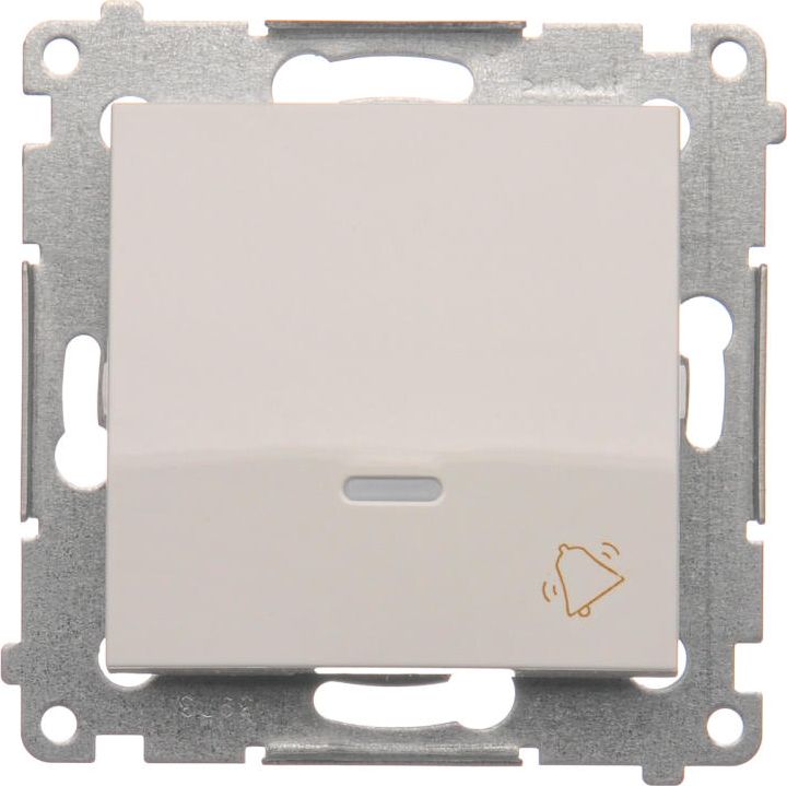 Kontakt-Simon Przycisk dzwonek podświetlany biały - DD1L.01/11