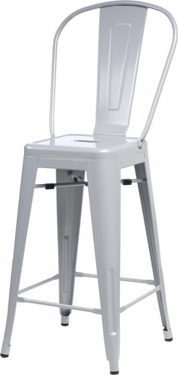 D2.DESIGN Stołek barowy Niort Back szary