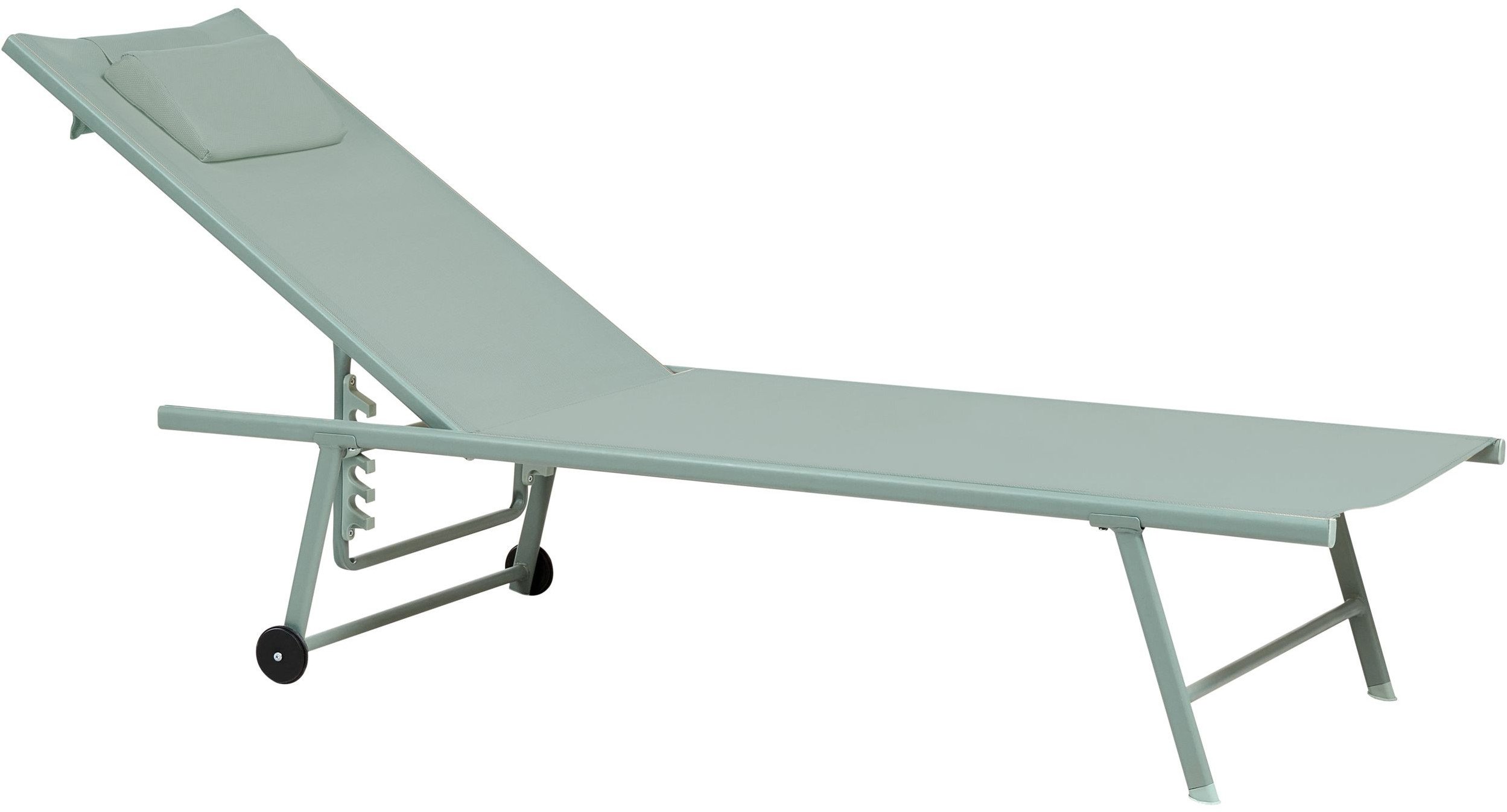 Zestaw 2 leżaków ogrodowych SORONI Metal Jasnozielony