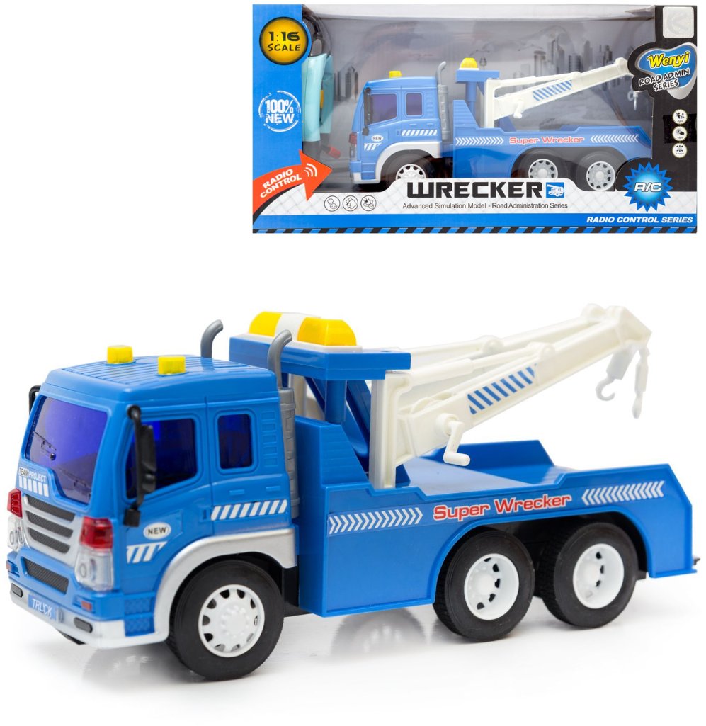 Ciężarówka zdalnie sterowana z podnośnikami