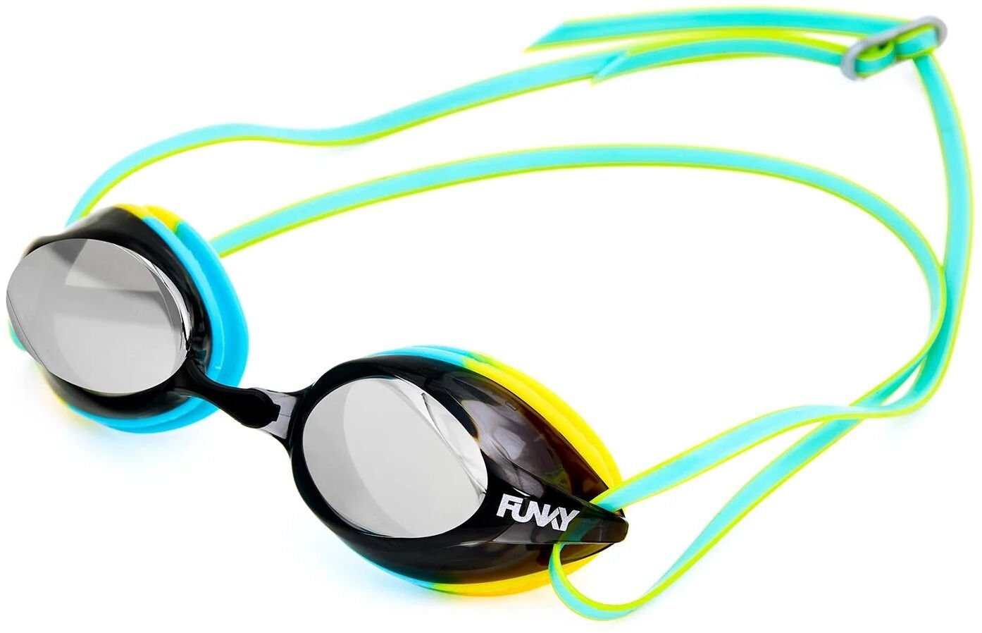 Funkita OKULARY FUNKY TRAINING MACHINE BLUE YELLOW WHIRPOOL MIRRORED FYA201N0212100