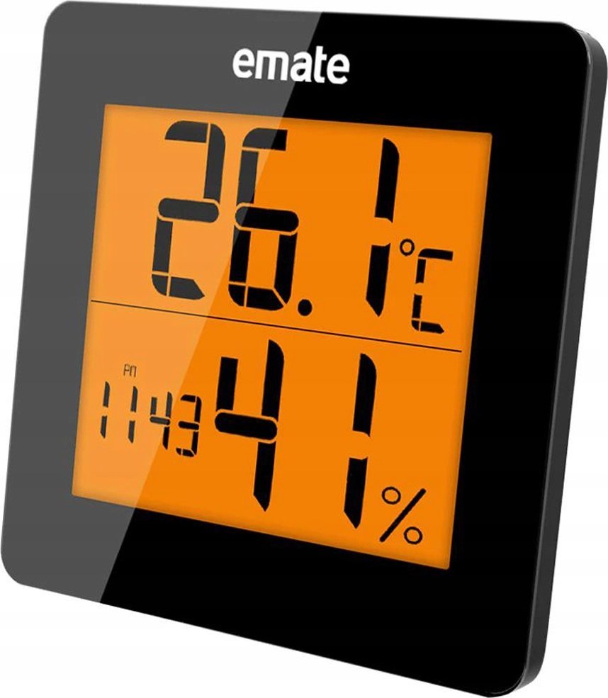 STACJA POGODY ZEGAR POMARAŃCZOWA B0135