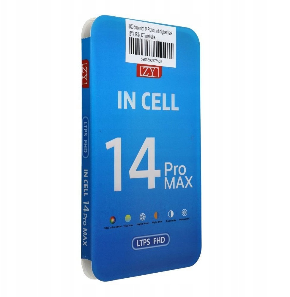 Wyświetlacz do iPhone 14 Pro Max z ekranem dotykowym czarnym (ZY-LTPS) IC Transferable
