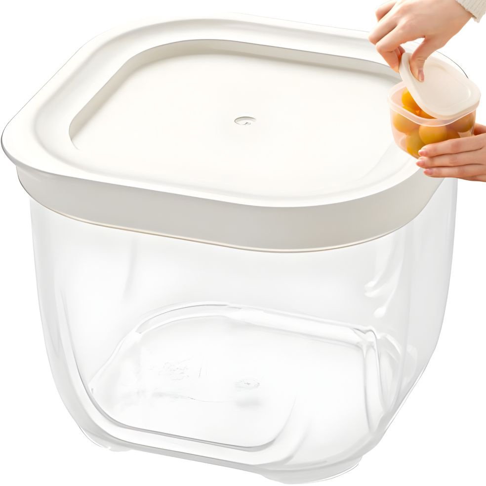 Pojemnik na żywność z pokrywką hermetyczny organizer do kuchni 500ml 0,5l