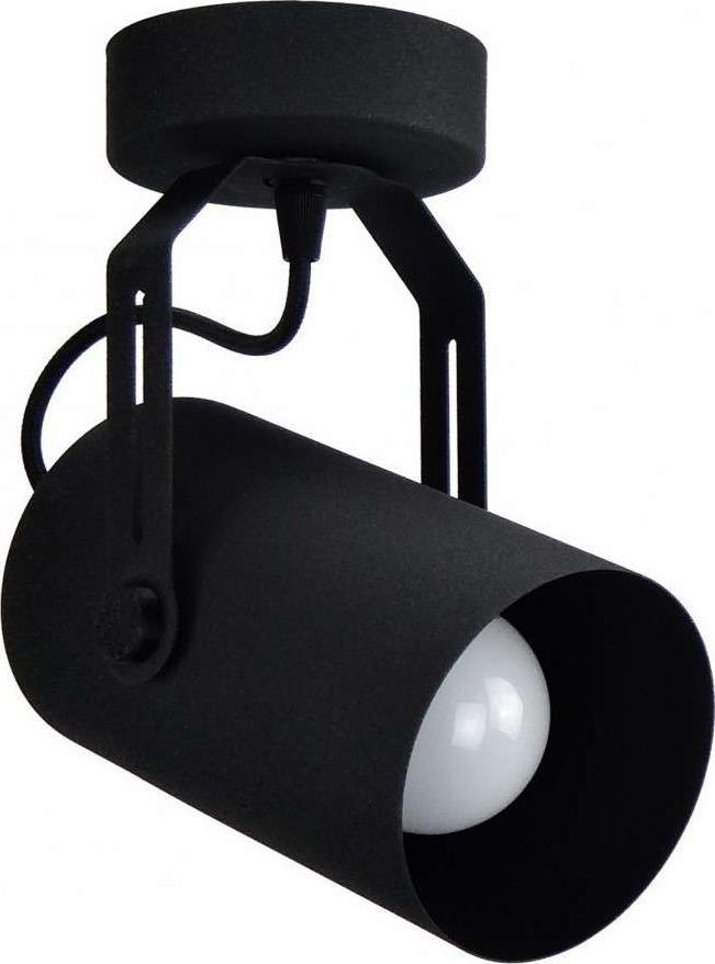 Lampa sufitowa TEAM LAMPA sufitowa 137623613219 TEAM metalowa OPRAWA regulowana spot reflektorek tuba czarna