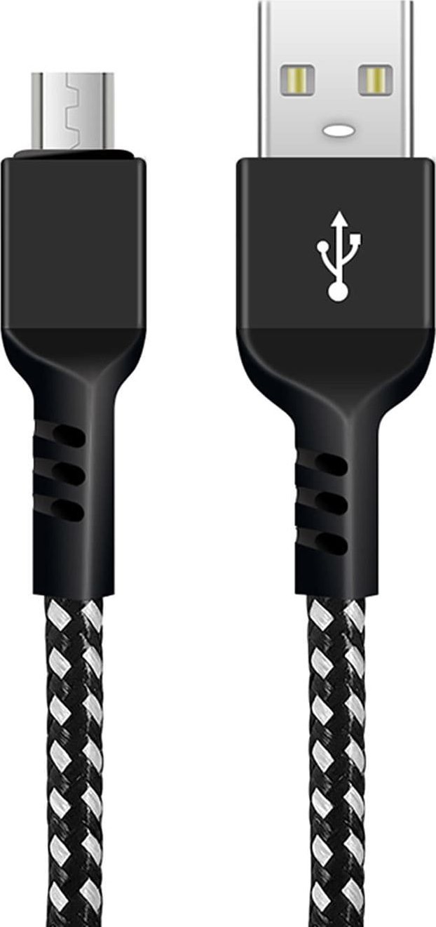 Kabel USB Maclean USB-A - microUSB 2 m Czarny (MCE483)