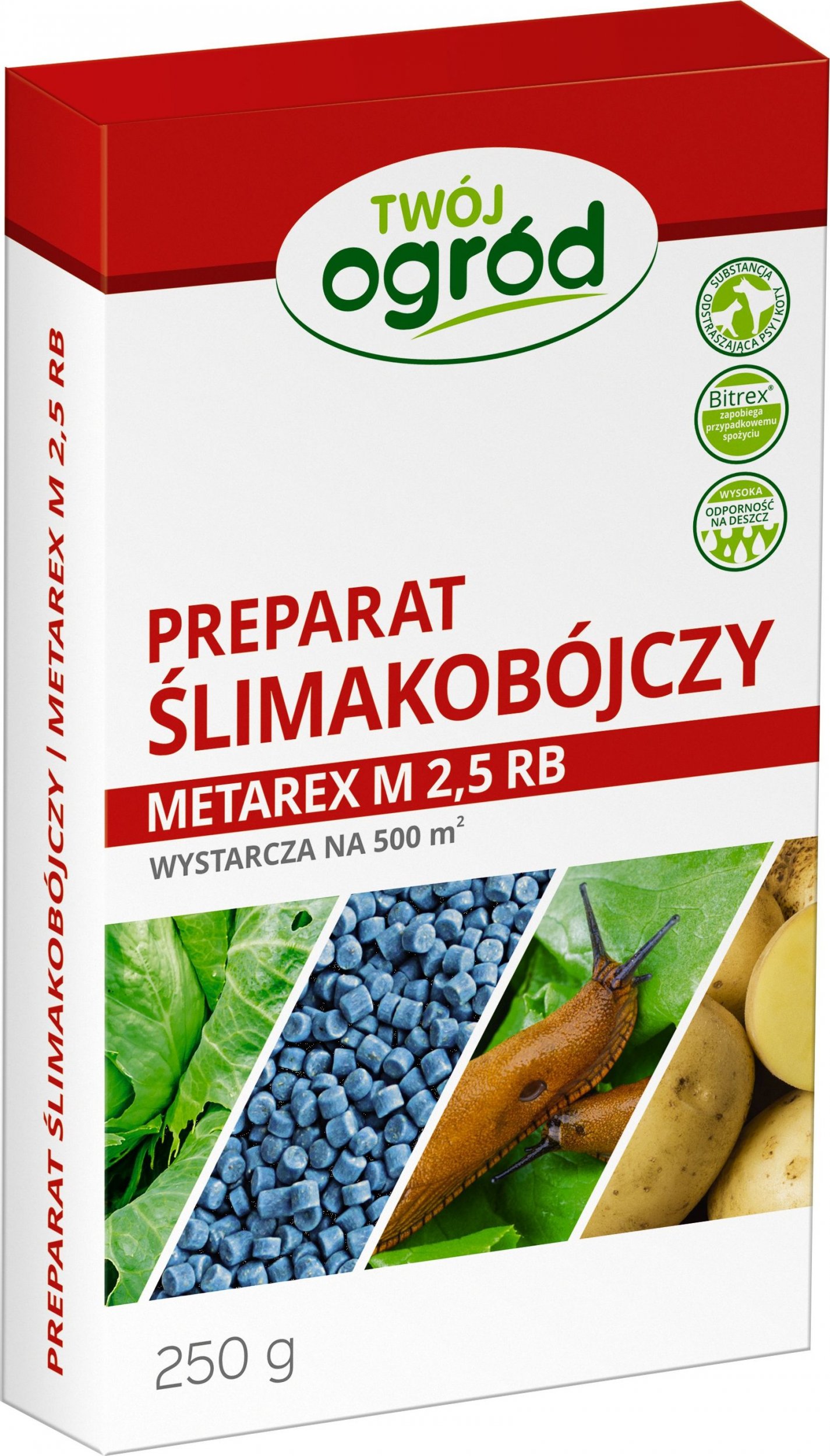 Twój Ogród Preparat na ślimaki w ogrodzie Metarex M 2,5 RB 250 g