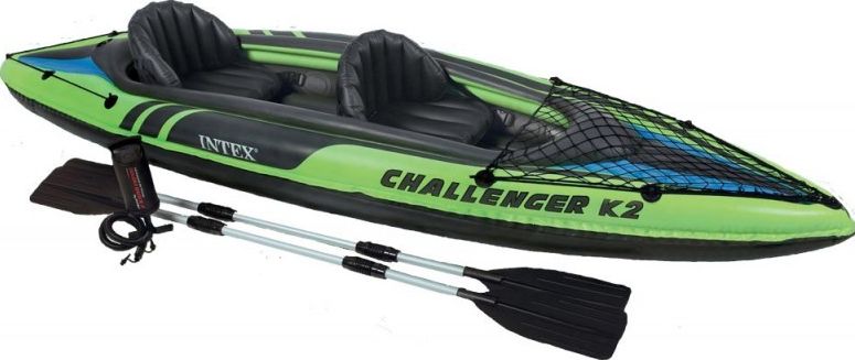 Intex Kajak nadmuchiwany dwuosobowy zielony 351x76x38cm (68306NP)