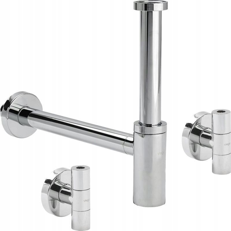 Syfon do umywalki butelkowy Eleganta chrom