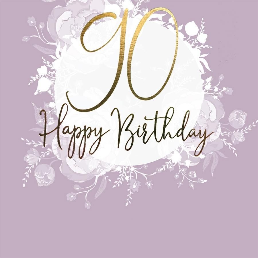 Clear Creation Karnet kwadrat CL0990_SG Urodziny 90