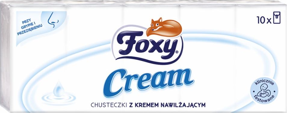 Foxy CHUSTECZKI HIGIENICZNE FOXY CREAM 10X10