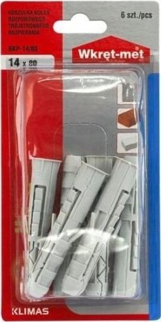 Wkręt-met Koszulka kołka rozporowego 14x80mm 6szt