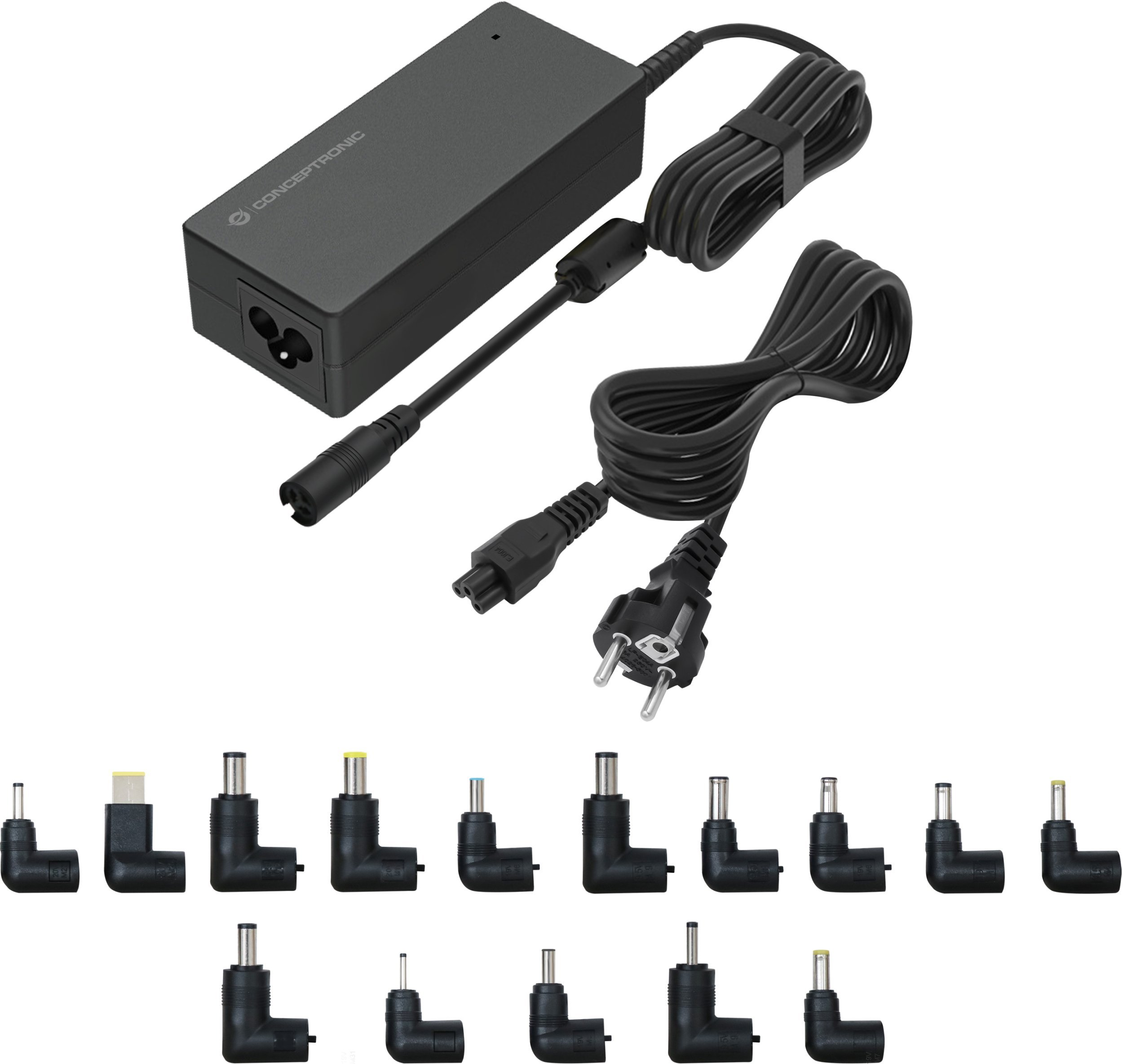 Zasilacz do laptopa Conceptronic Zasilacz do notebooka z 15 końcówkami 90W