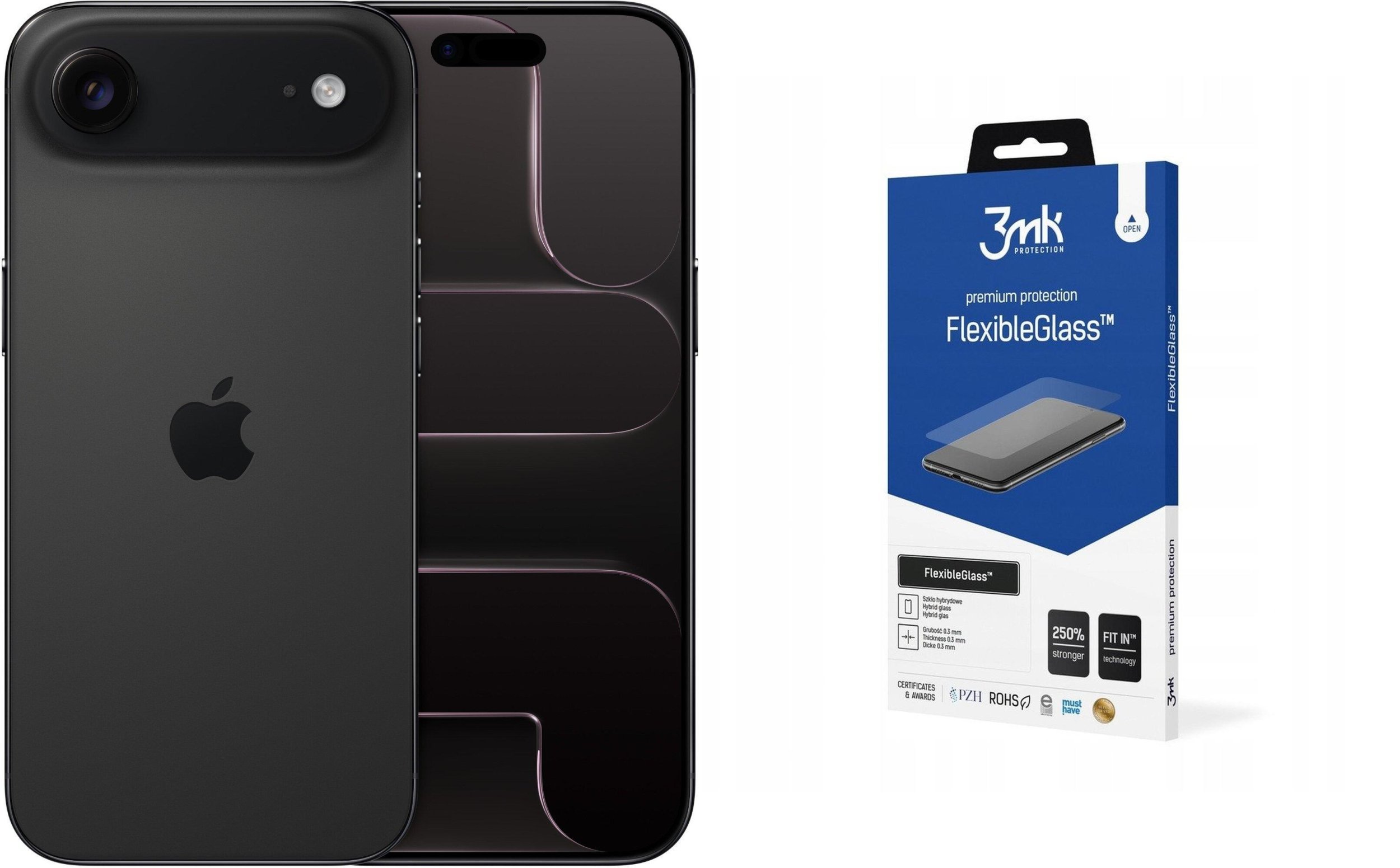 Smartfon Apple iPhone Air 5G 256GB Czarny (MG2L4) + FlexibleGlass