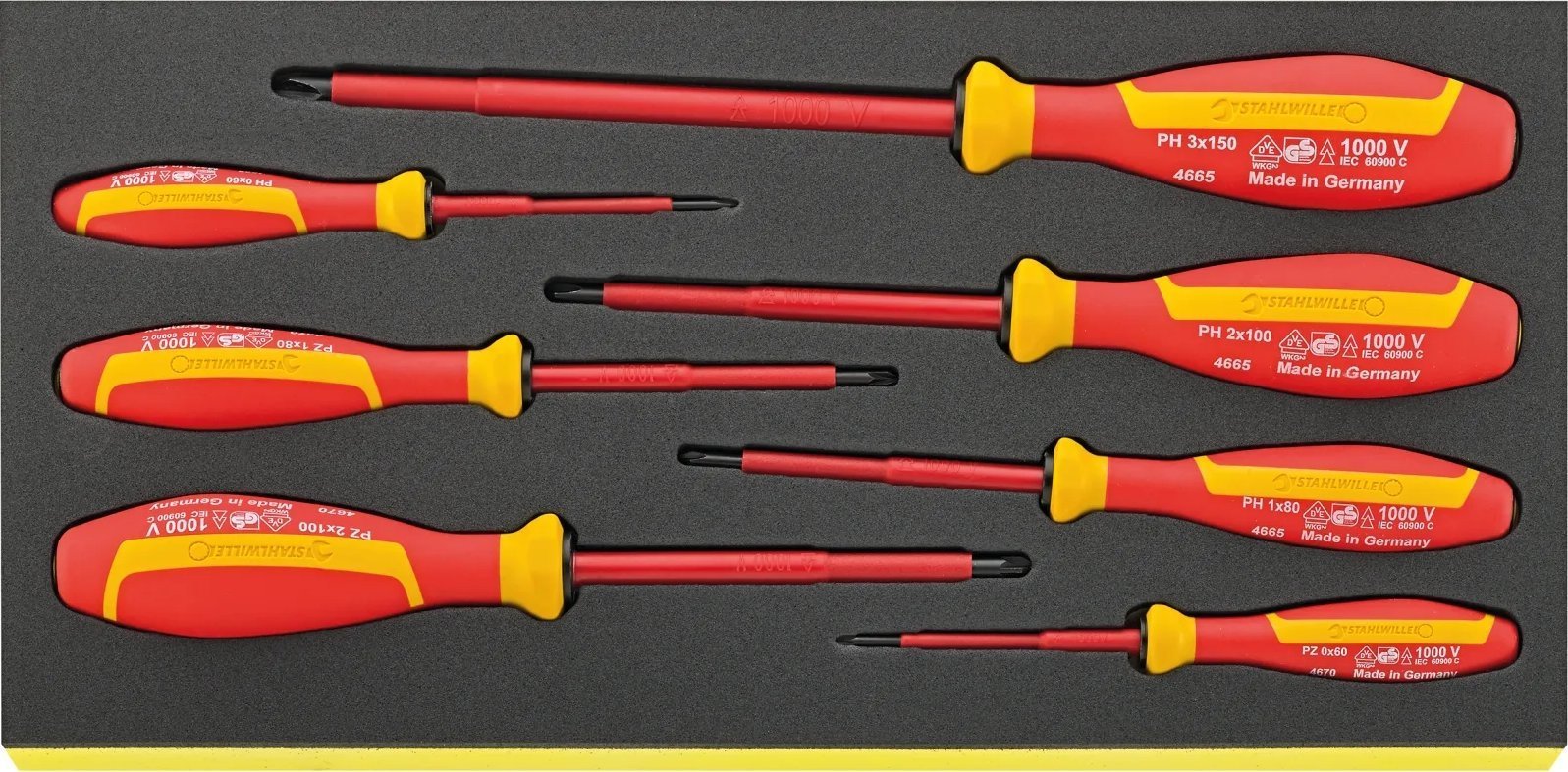 Stahlwille Zestaw TCS 1/3 wkrętaków VDE 1000V, 7-elementowy STAHLWILLE