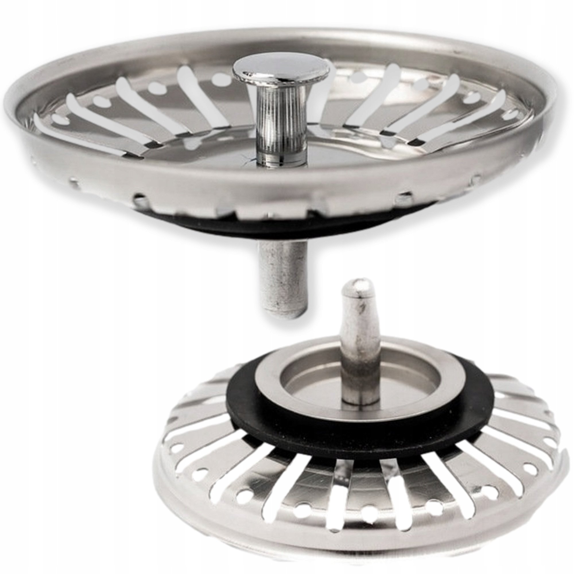 KOREK METALOWY ZATYCZKA DO ZLEWU ZLEWOZMYWAKA KOSZYK SITKO DO KUCHNI