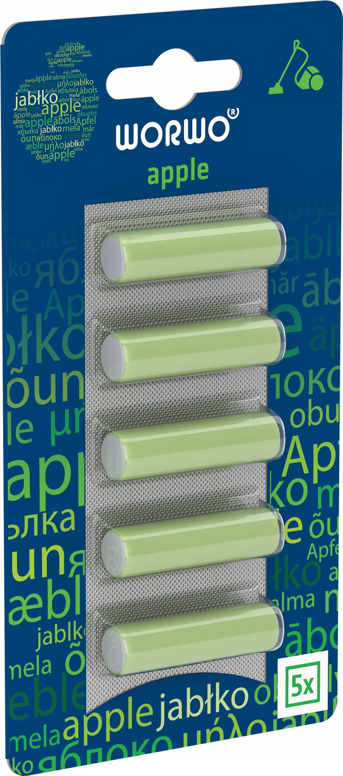 Worwo ZAPACH WKŁAD ZAPACHOWY DO ODKURZACZA WORWO JABŁKO
