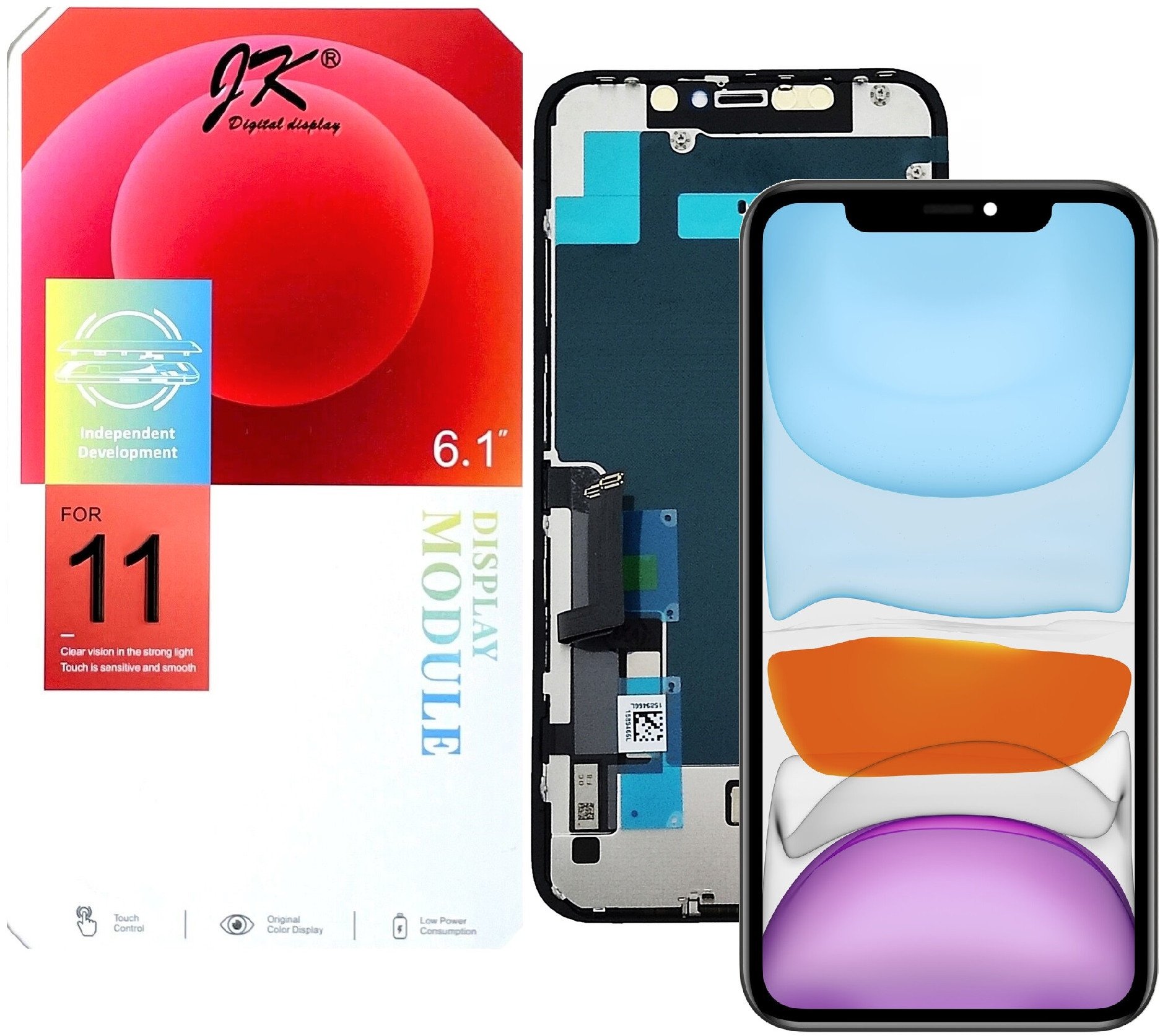 WYŚWIETLACZ EKRAN LCD DO IPHONE 11 JK WYMIENNY CHIP