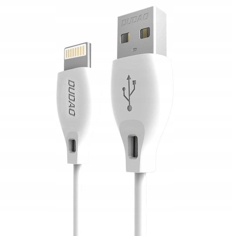 Dudao przewód kabel USB / Lightning 2.4A 1m biały (L4L 1m white)